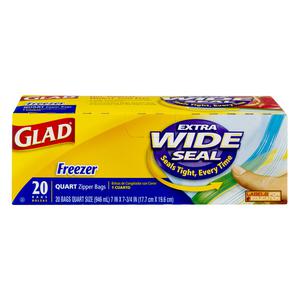 Glad Freezer Bags - Quart Size