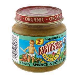 Earths Best Baby - 2nd Spinach & Potatoes
