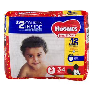 Huggies Diapers #3 16-28 lbs