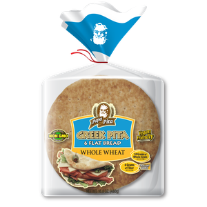Papa Pita Greek Flat Bread - Wheat