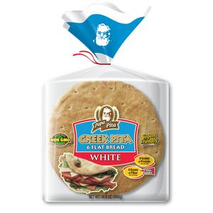 Papa Pita Greek Flat Bread - White