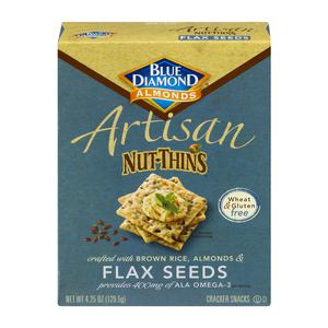 Blue Diamond Artisan Nut Thins with Flax Seeds - GF