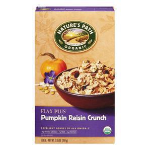 Natures Path Organic Flax Plus Pumpkin Raisin Crunch