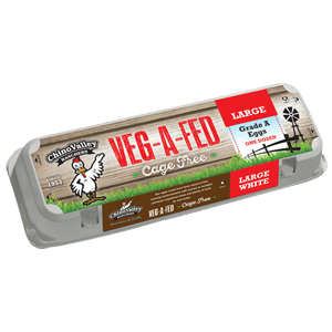 Veg a Fed Cage Free White Eggs Large Grade A