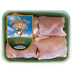 Smart Chicken Organic Thighs Boneless Skinless