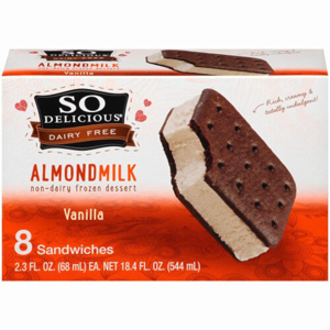 SoDelicious Ice Cream Sandwiches - Almond Milk Mini Vanilla