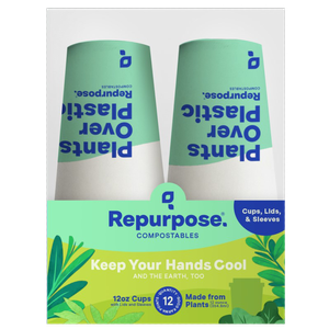 Repurpose Coffee Cups & Lids - Compostable