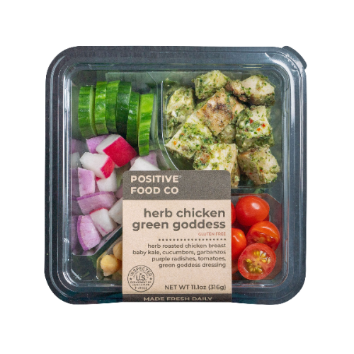 Positive Food Co. Herb Chicken Green Goddess Salad, 11.1 oz | Yummy.com - Online Grocery Delivery in 30 Minutes Positive Food Co. Herb Chicken Green Goddess Salad, 11.1 oz | Yummy.com - Online Grocery Delivery in 30 Minutes